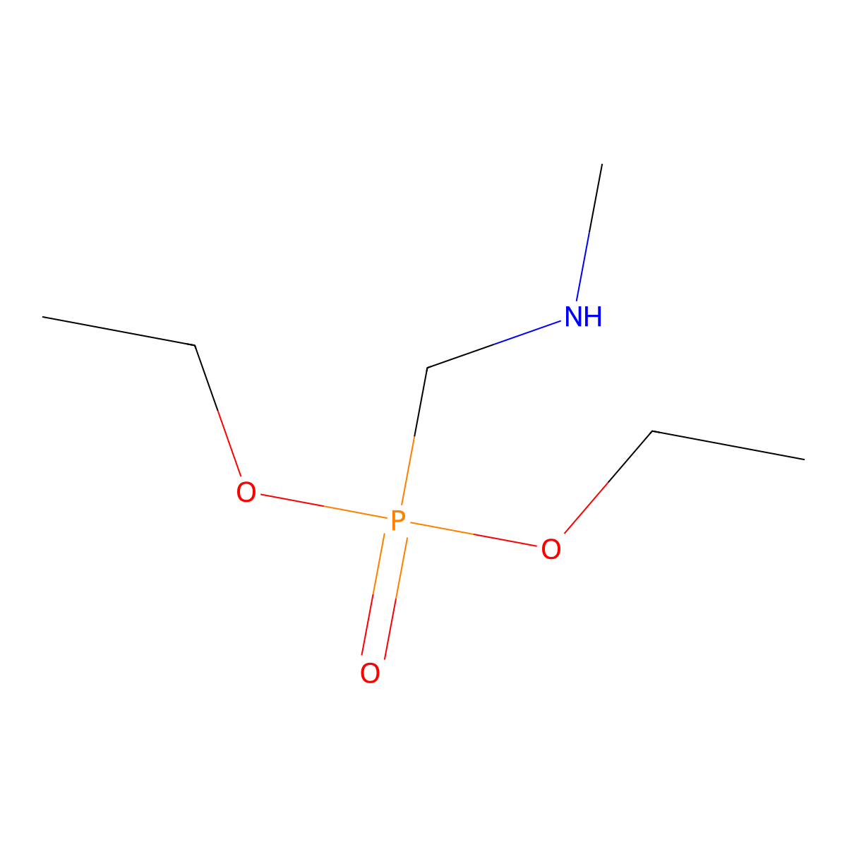 Diethyl [(methylamino)methyl]phosphonate molecular structure, CAS 77225-68-4