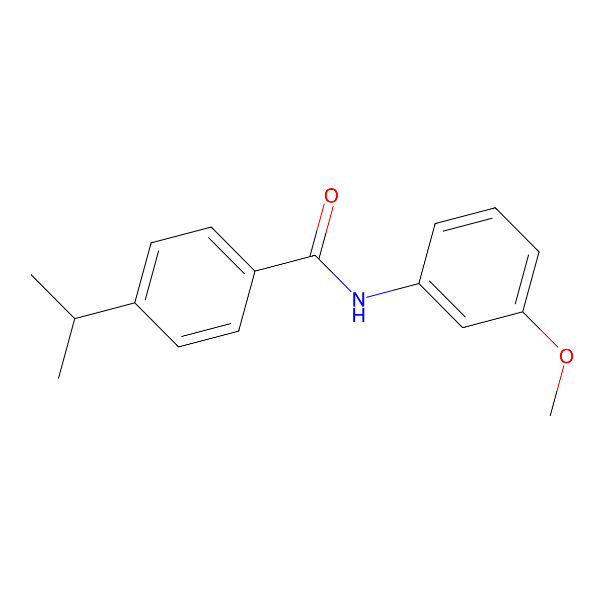 N-(3-methoxyphenyl)-4-propan-2-ylbenzamide molecular structure, CAS 77226-45-0