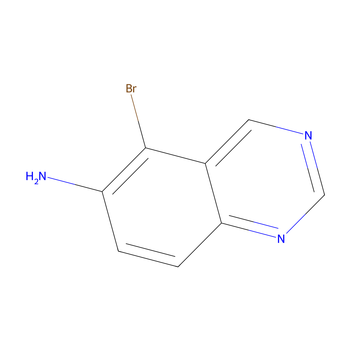 5-Bromoquinazolin-6-amine molecular structure, CAS 772279-61-5