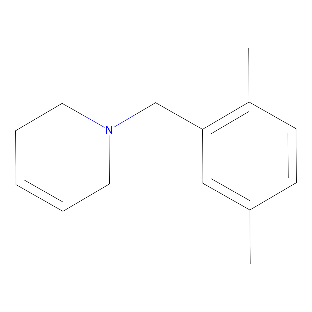 1-[(2,5-dimethylphenyl)methyl]-3,6-dihydro-2H-pyridine molecular structure, CAS 772289-00-6