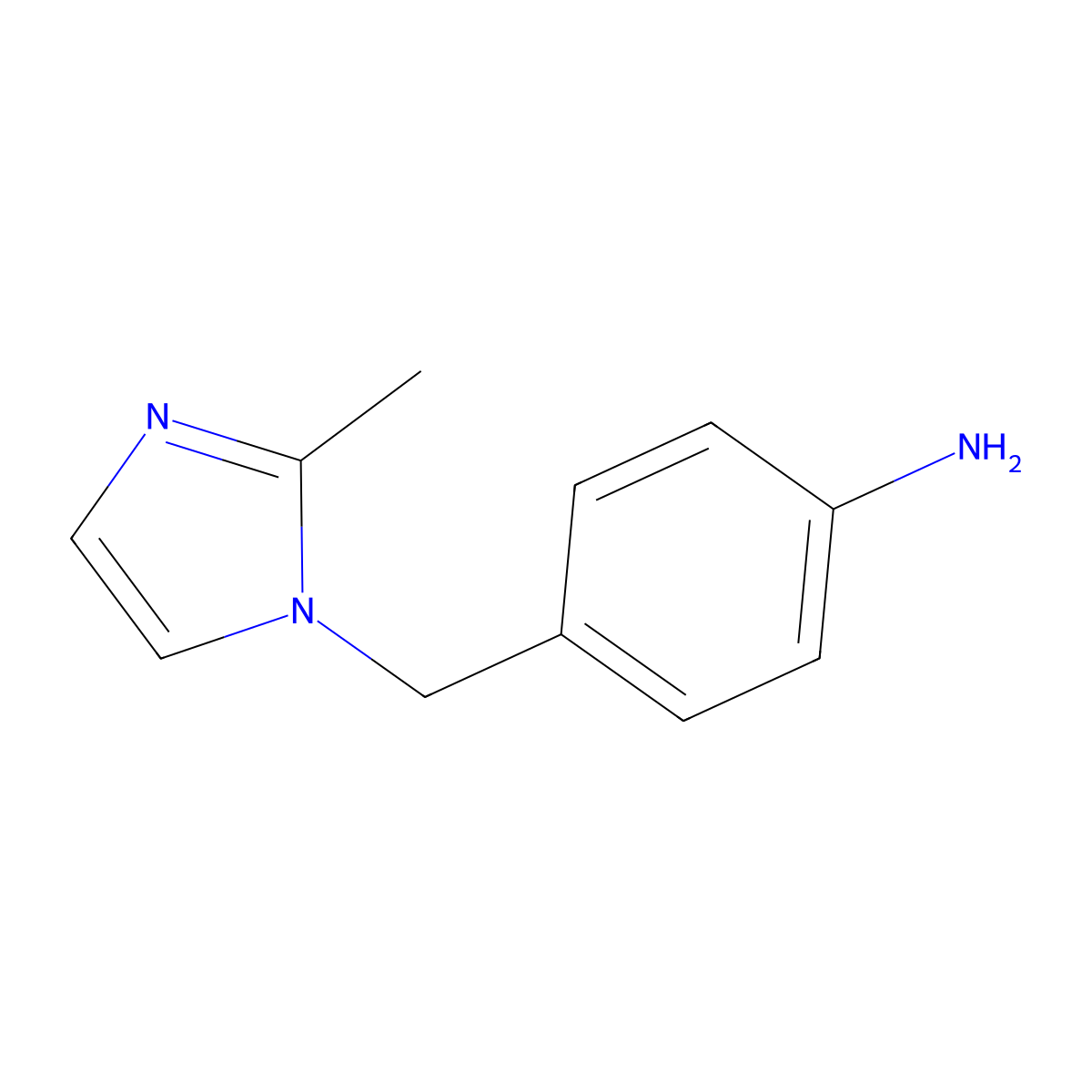4-[(2-Methyl-1H-imidazol-1-yl)methyl]aniline molecular structure, CAS 772311-98-5
