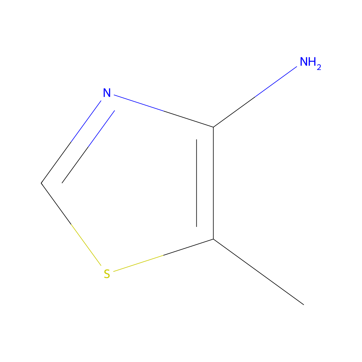 5-Methyl-1,3-thiazol-4-amine molecular structure, CAS 772315-55-6