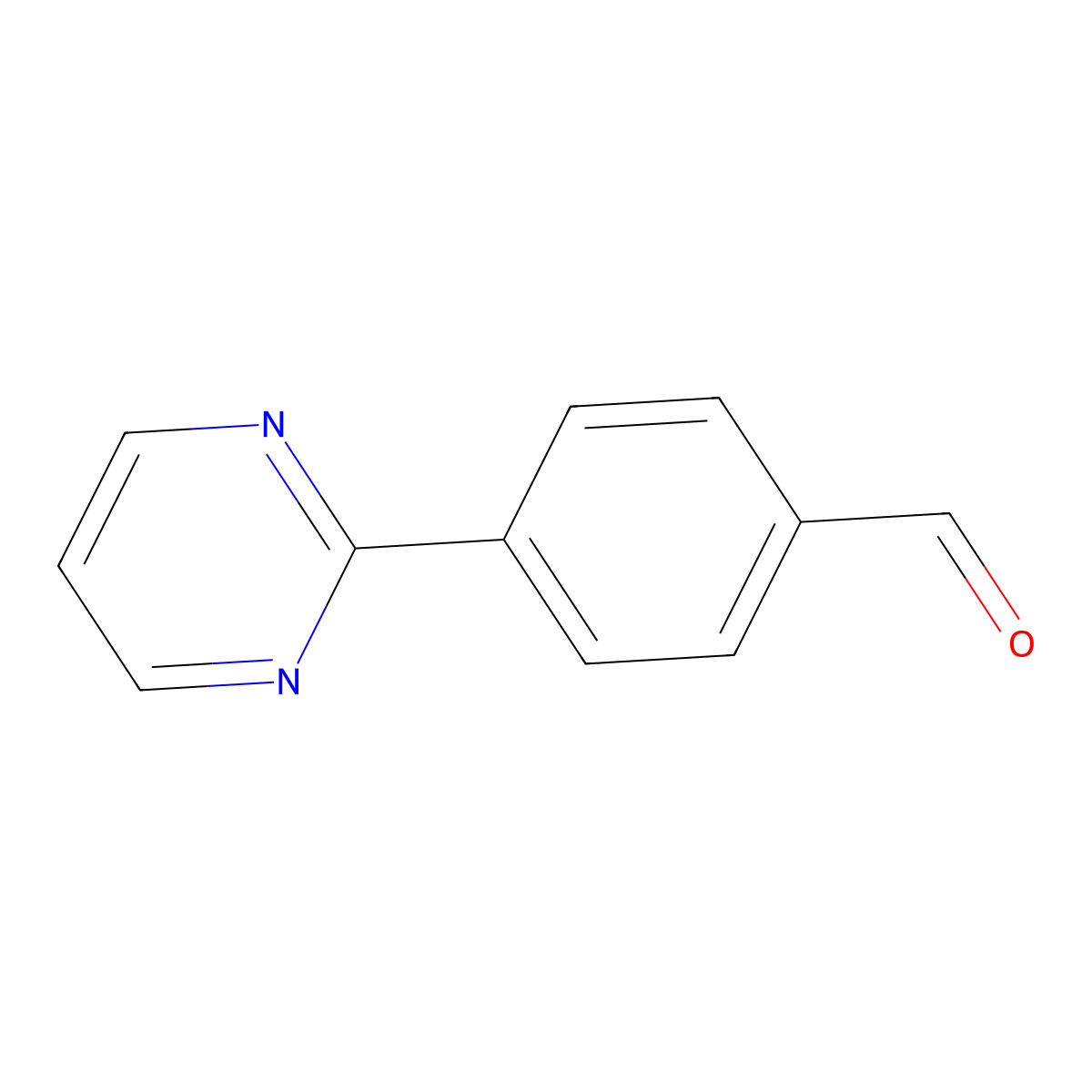 4-(Pyrimidin-2-yl)benzaldehyde molecular structure, CAS 77232-38-3