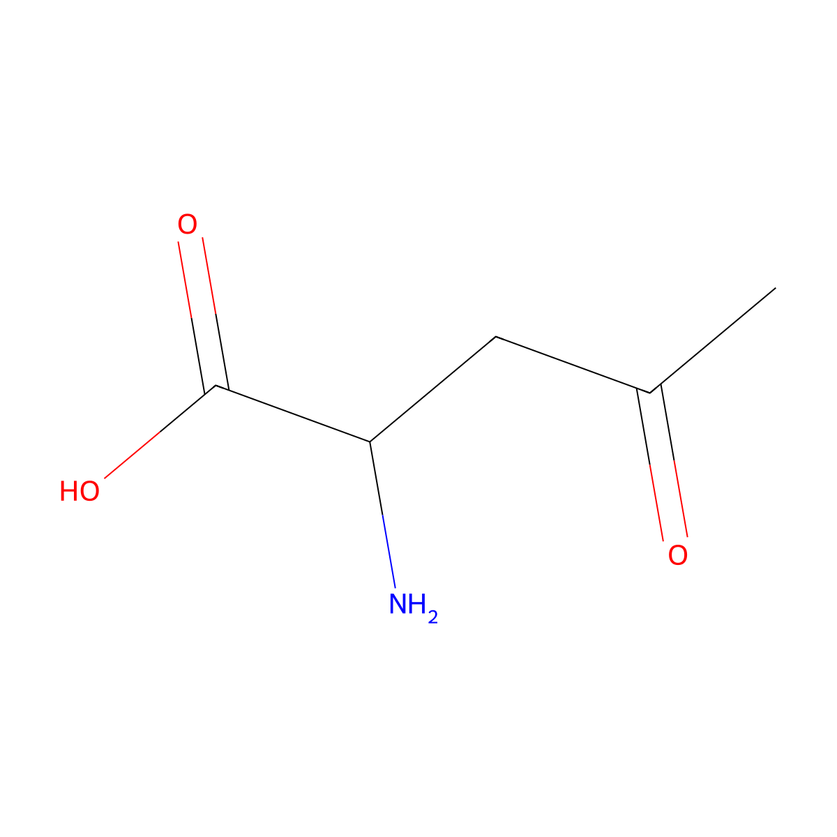 (2R)-2-Amino-4-oxopentanoate molecular structure, CAS 772325-69-6