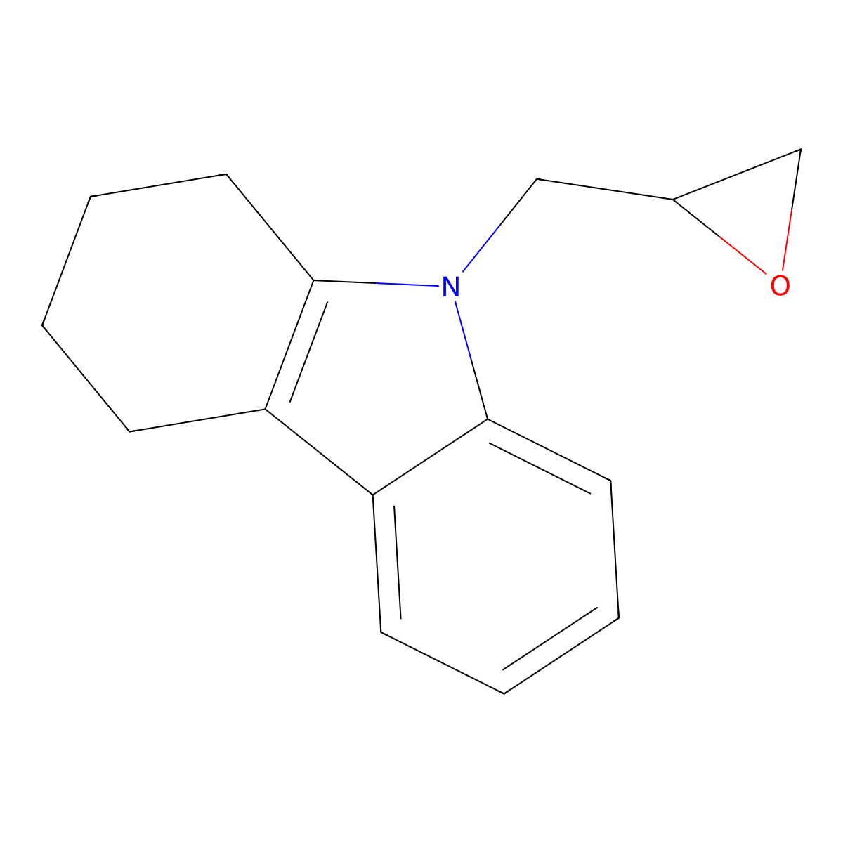 9-(oxiran-2-ylmethyl)-2,3,4,9-tetrahydro-1H-carbazole molecular structure, CAS 77233-17-1