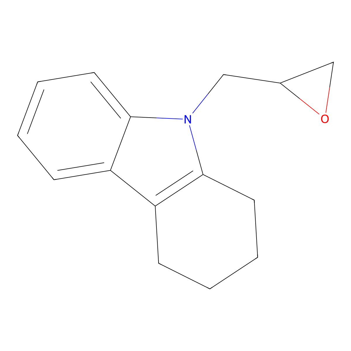 9-(oxiran-2-ylmethyl)-2,3,4,9-tetrahydro-1H-carbazole molecular structure, CAS 77233-17-1