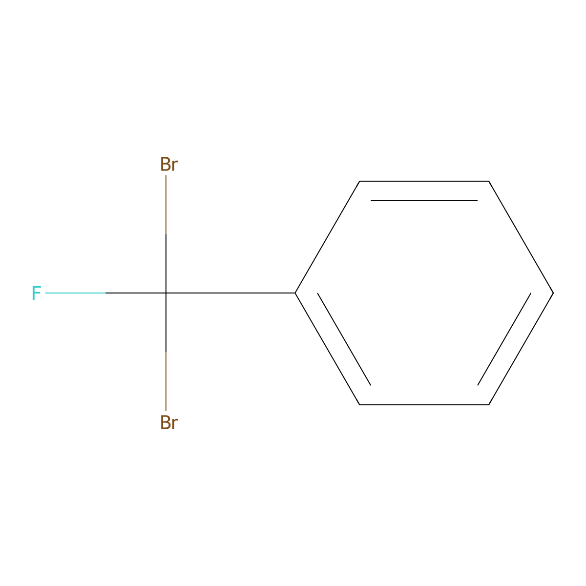 [Dibromo(fluoro)methyl]benzene molecular structure, CAS 772339-79-4
