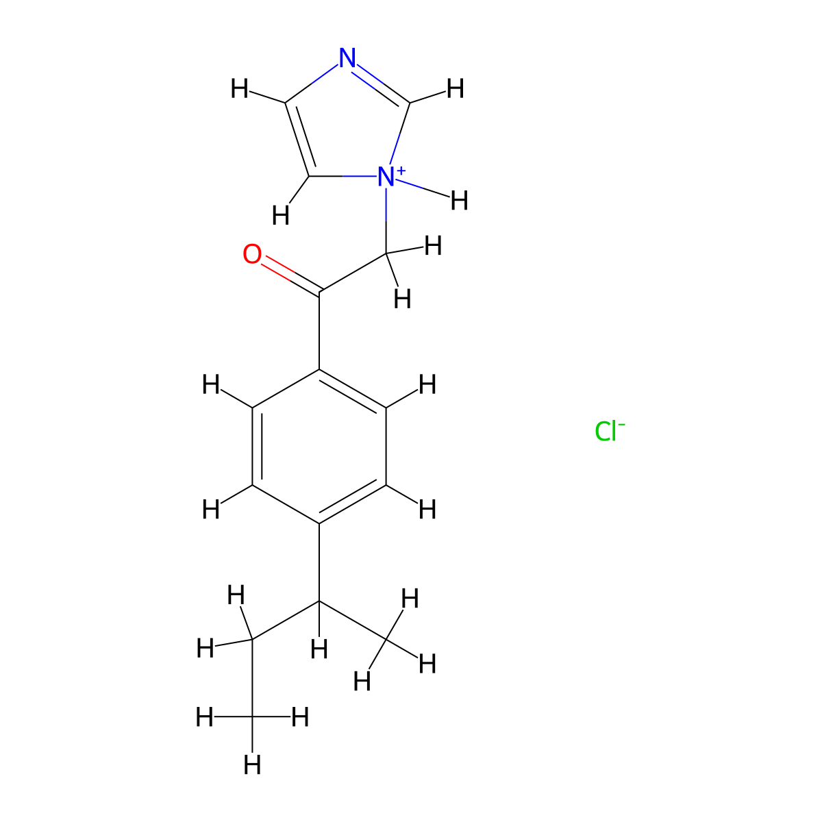Acetophenone, 4'-sec-butyl-2-(1-imidazolyl)-, hydrochloride molecular structure, CAS 77234-73-2