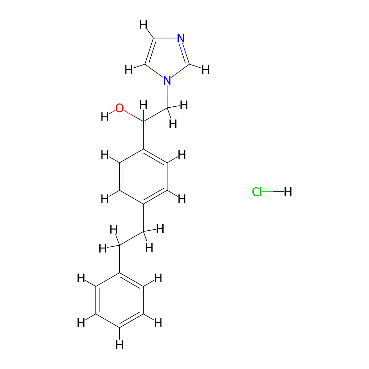 Denzimol hydrochloride molecular structure, CAS 77234-90-3