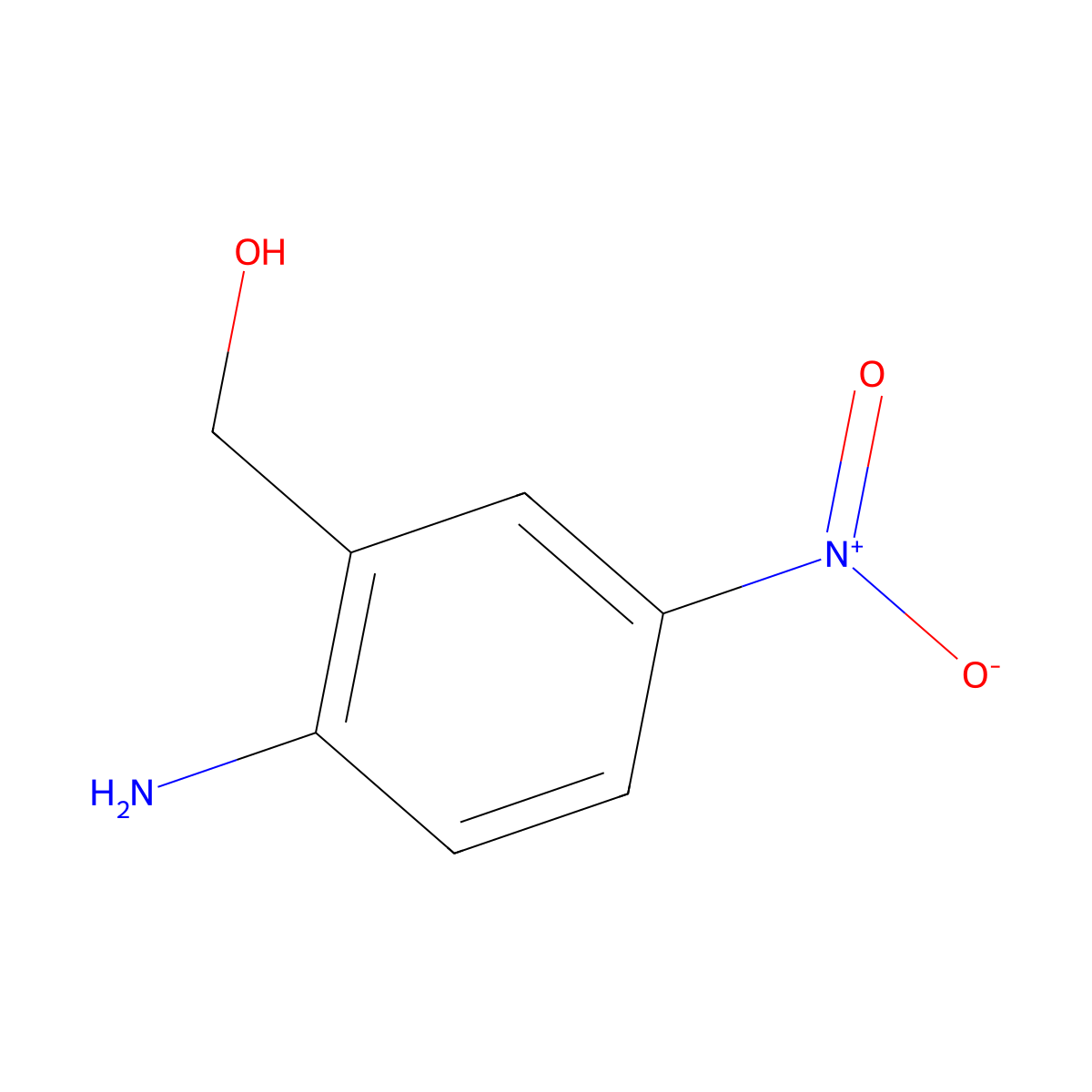 2-Amino-5-nitrobenzyl alcohol molecular structure, CAS 77242-30-9
