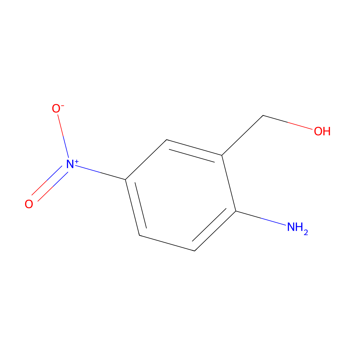 2-Amino-5-nitrobenzyl alcohol molecular structure, CAS 77242-30-9