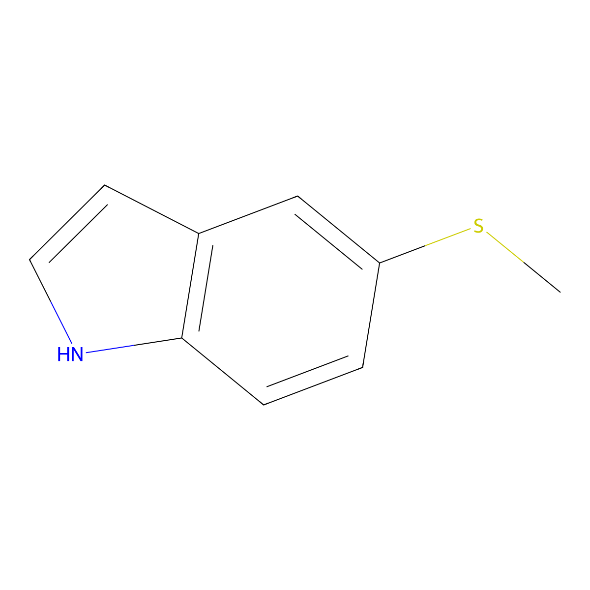 5-(Methylsulfanyl)-1H-indole molecular structure, CAS 77248-65-8