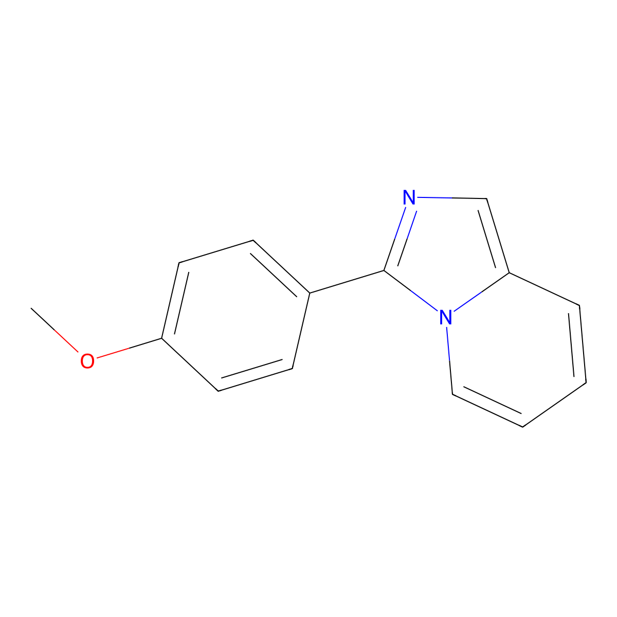 3-(4-Methoxyphenyl)imidazo[1,5-a]pyridine molecular structure, CAS 77250-68-1