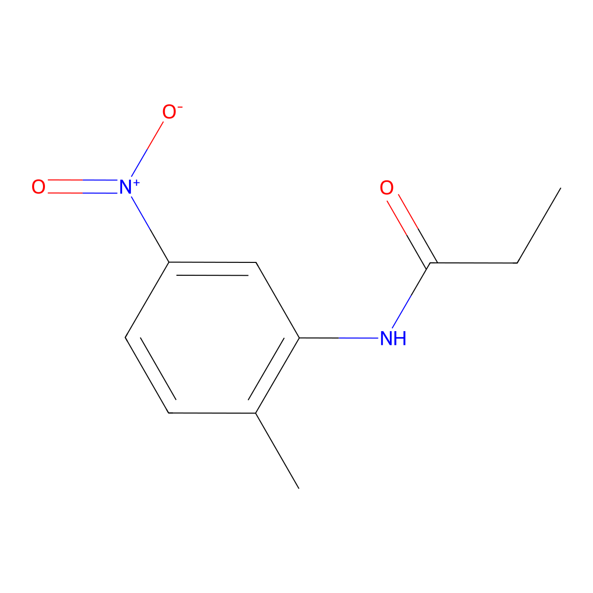 N-(2-methyl-5-nitrophenyl)propanamide molecular structure, CAS 77252-57-4