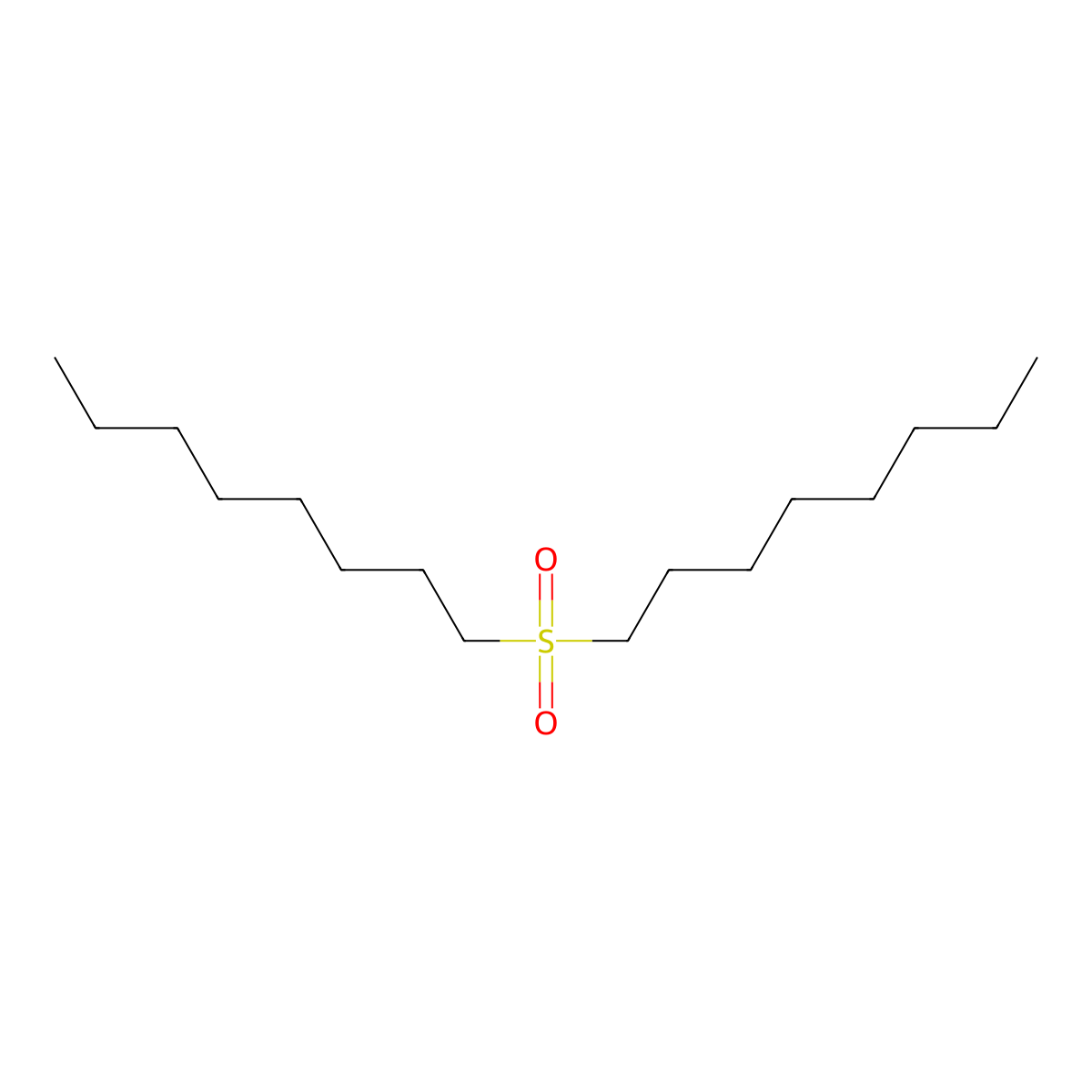 Di-n-octyl Sulfone molecular structure, CAS 7726-20-7
