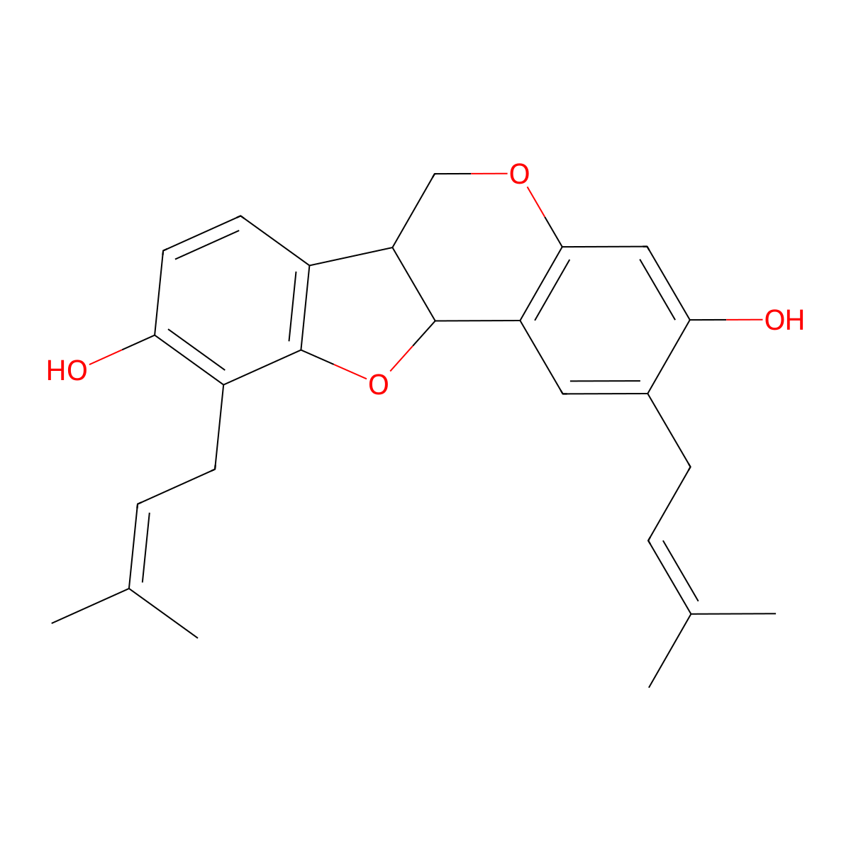 Erybraedin C molecular structure, CAS 77263-06-0