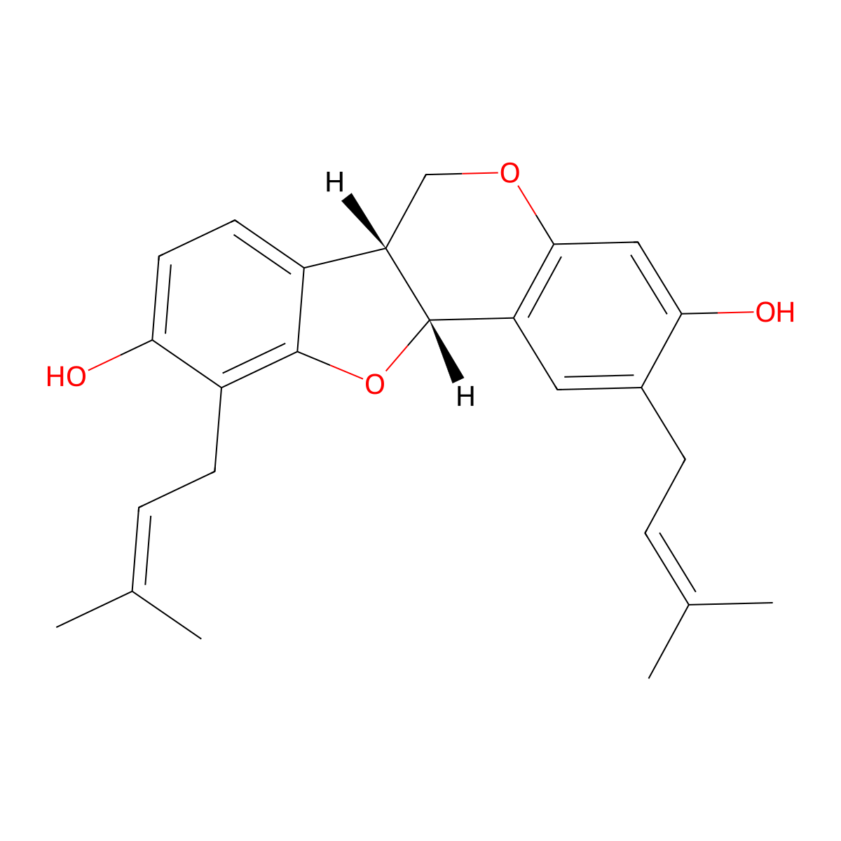 Erybraedin C molecular structure, CAS 77263-06-0
