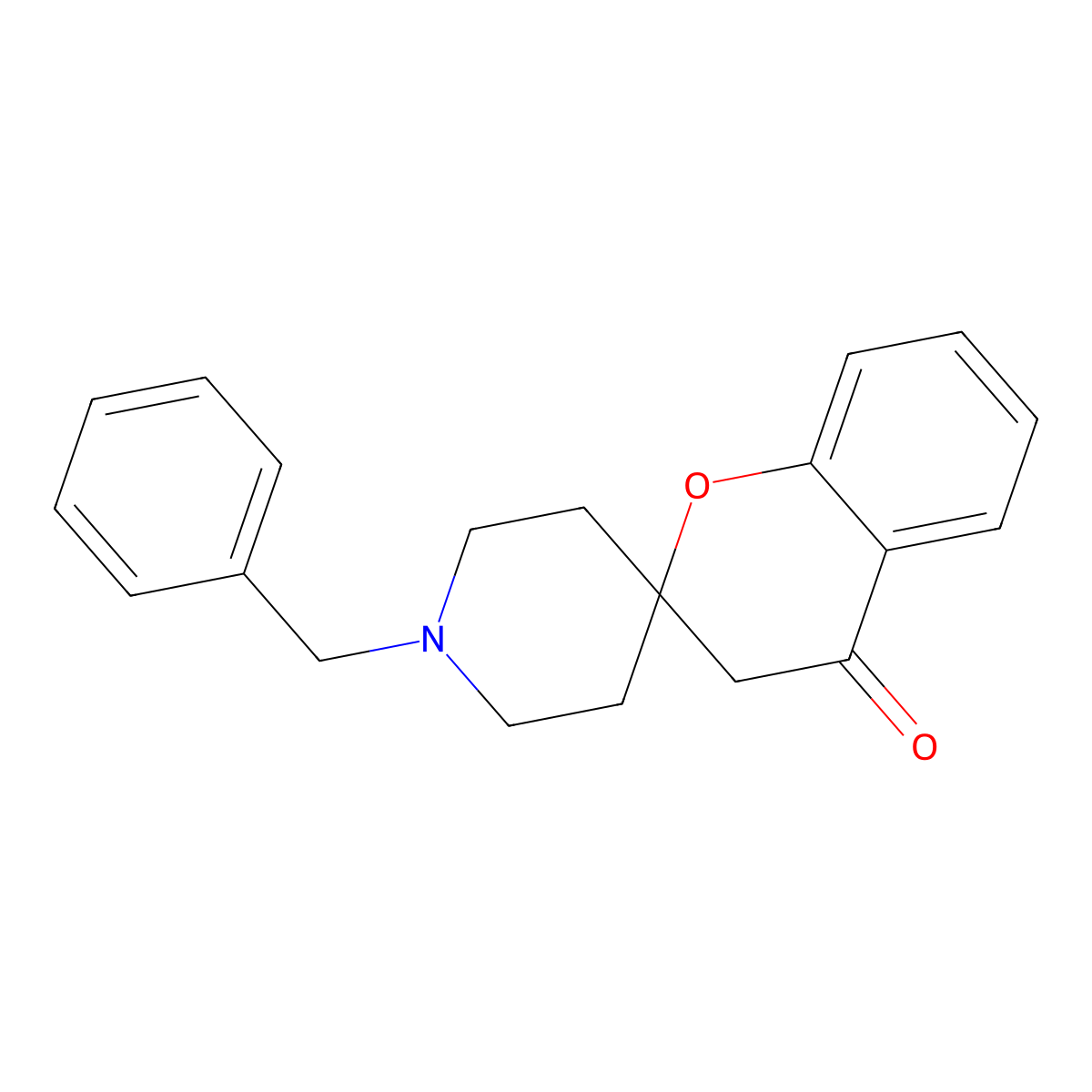 1'-Benzylspiro[chroman-2,4'-piperidin]-4-one molecular structure, CAS 77264-89-2