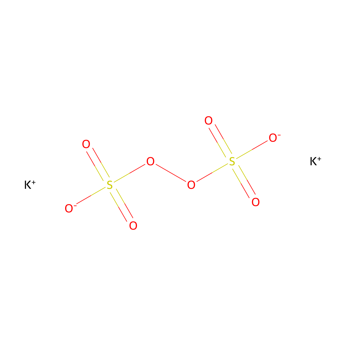 Potassium Persulfate molecular structure, CAS 7727-21-1