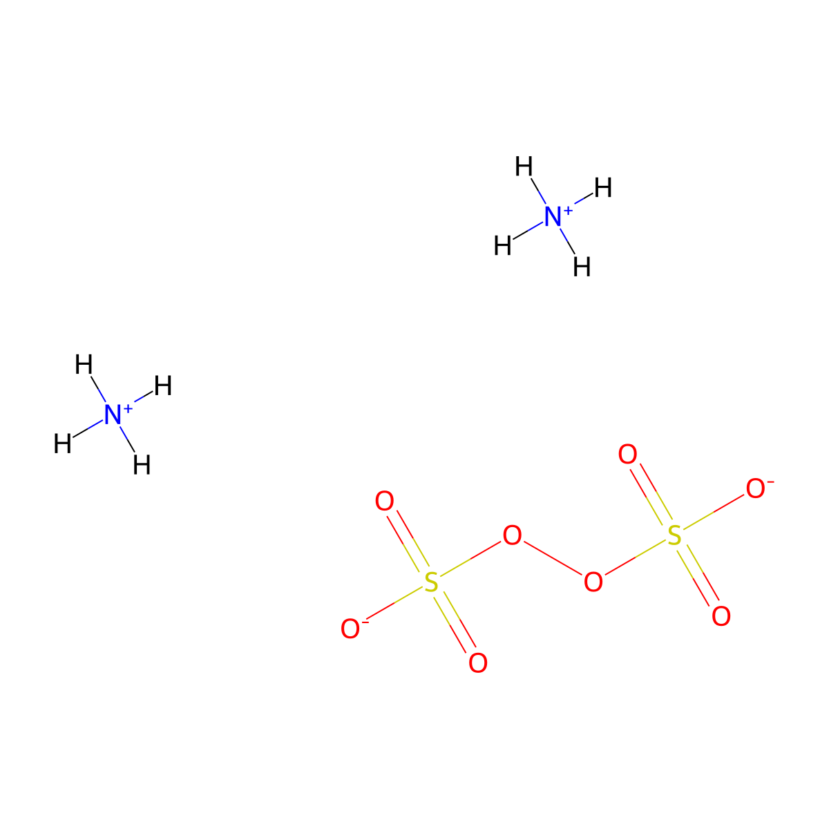 Ammonium Persulfate molecular structure, CAS 7727-54-0