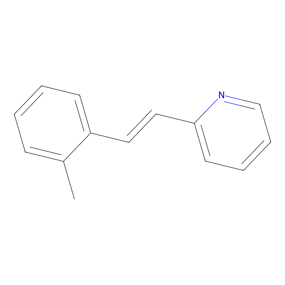 (E)-2-(2-Methylphenylethenyl)pyridine molecular structure, CAS 77275-11-7