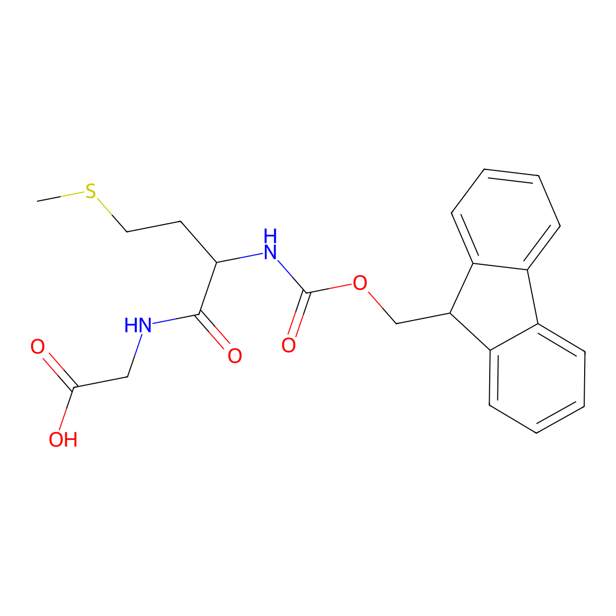 Fmoc-Met-Gly-OH molecular structure, CAS 77275-43-5
