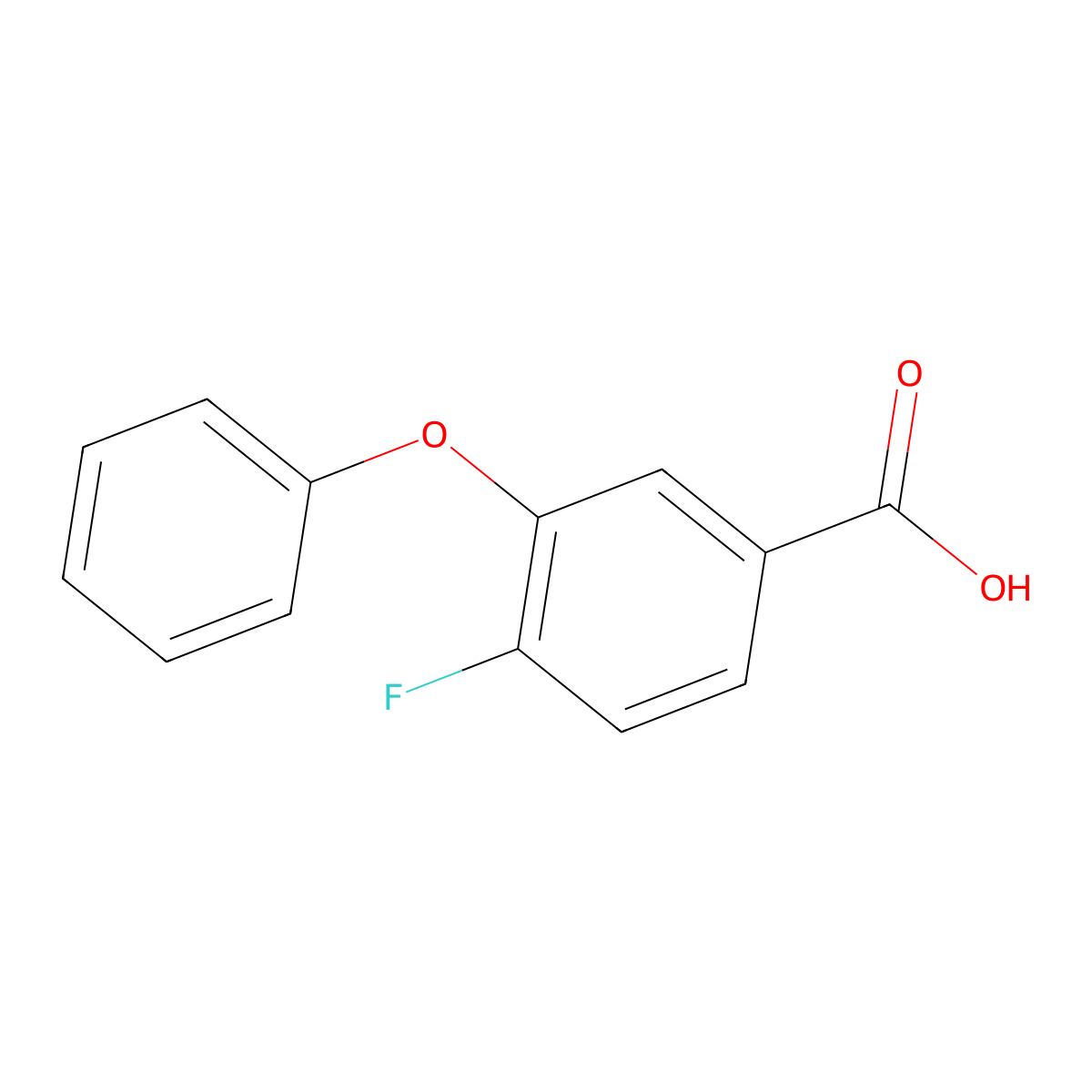 4-Fluoro-3-phenoxybenzoic acid molecular structure, CAS 77279-89-1