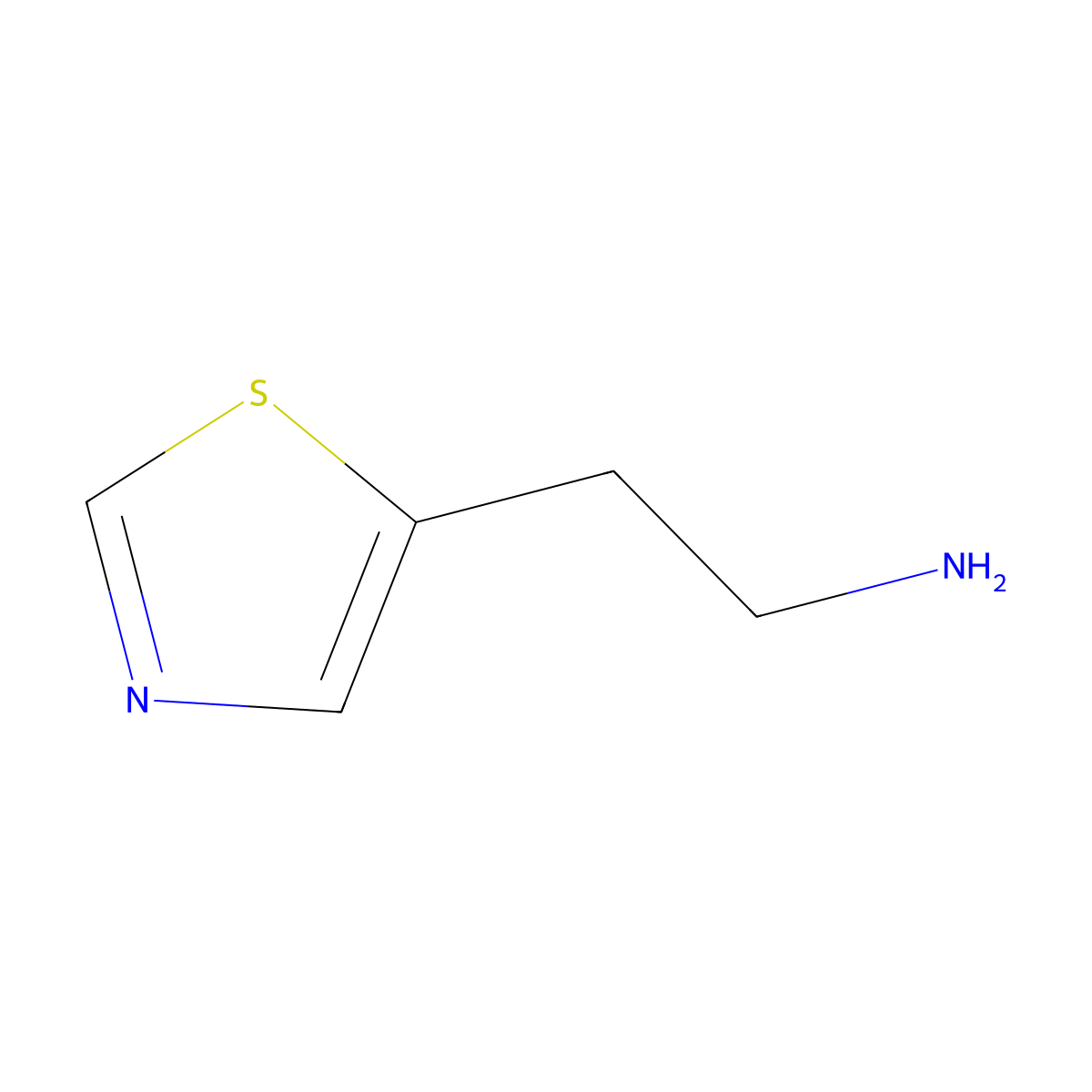 2-(1,3-Thiazol-5-yl)ethan-1-amine molecular structure, CAS 7728-77-0