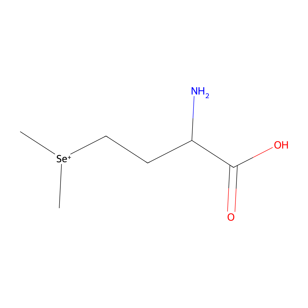 (3-Amino-3-carboxypropyl)dimethylselenonium molecular structure, CAS 7728-97-4
