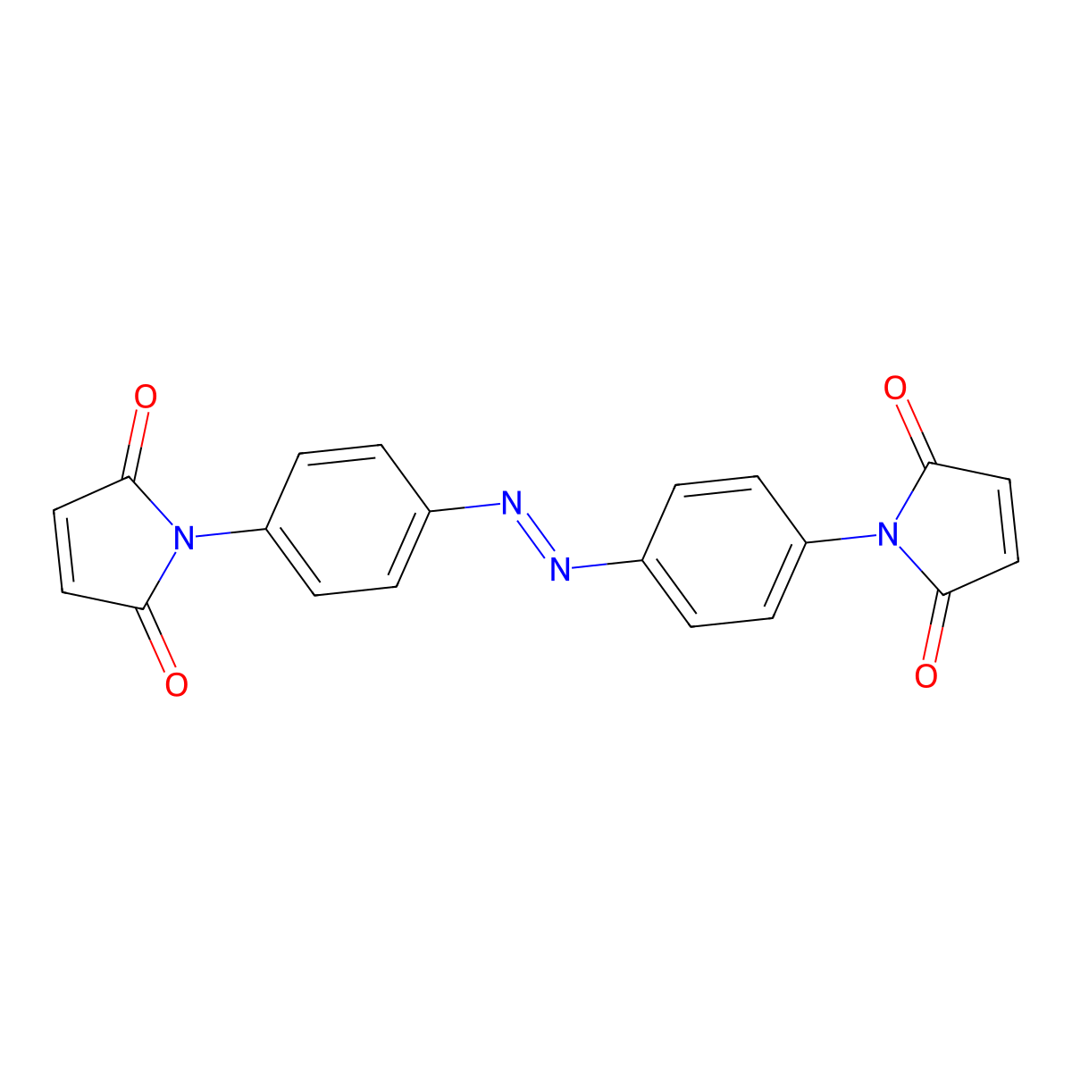4,4'-Bis(maleoylamino)azobenzene molecular structure, CAS 77280-58-1