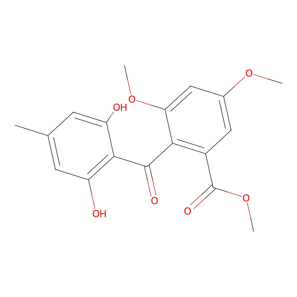 5-O-Methylsulochrin molecular structure, CAS 77282-69-0