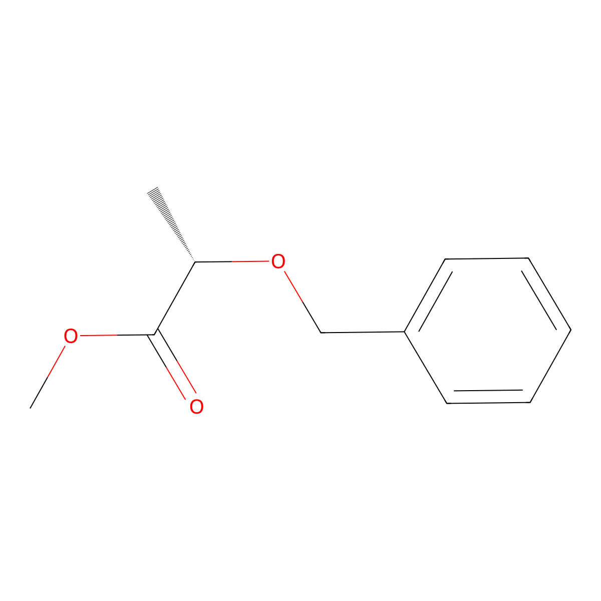 Methyl (2S)-2-(phenylmethoxy)propanoate molecular structure, CAS 77287-11-7