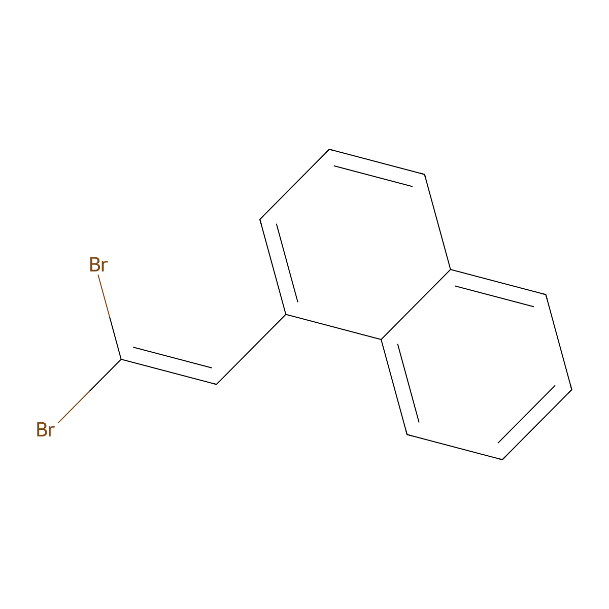 1-(2,2-Dibromoethenyl)naphthalene molecular structure, CAS 77295-63-7