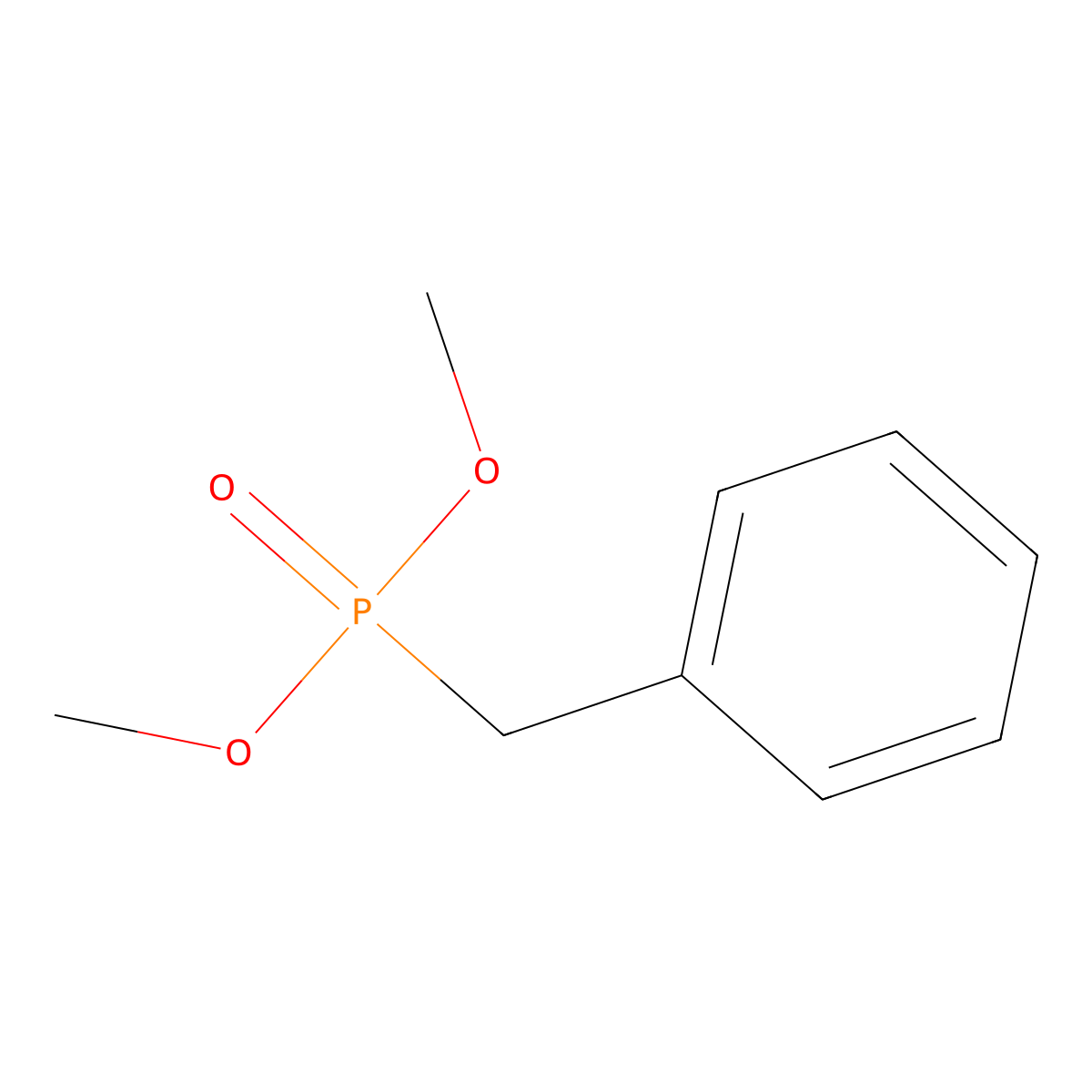 Dimethyl P-(phenylmethyl)phosphonate molecular structure, CAS 773-47-7