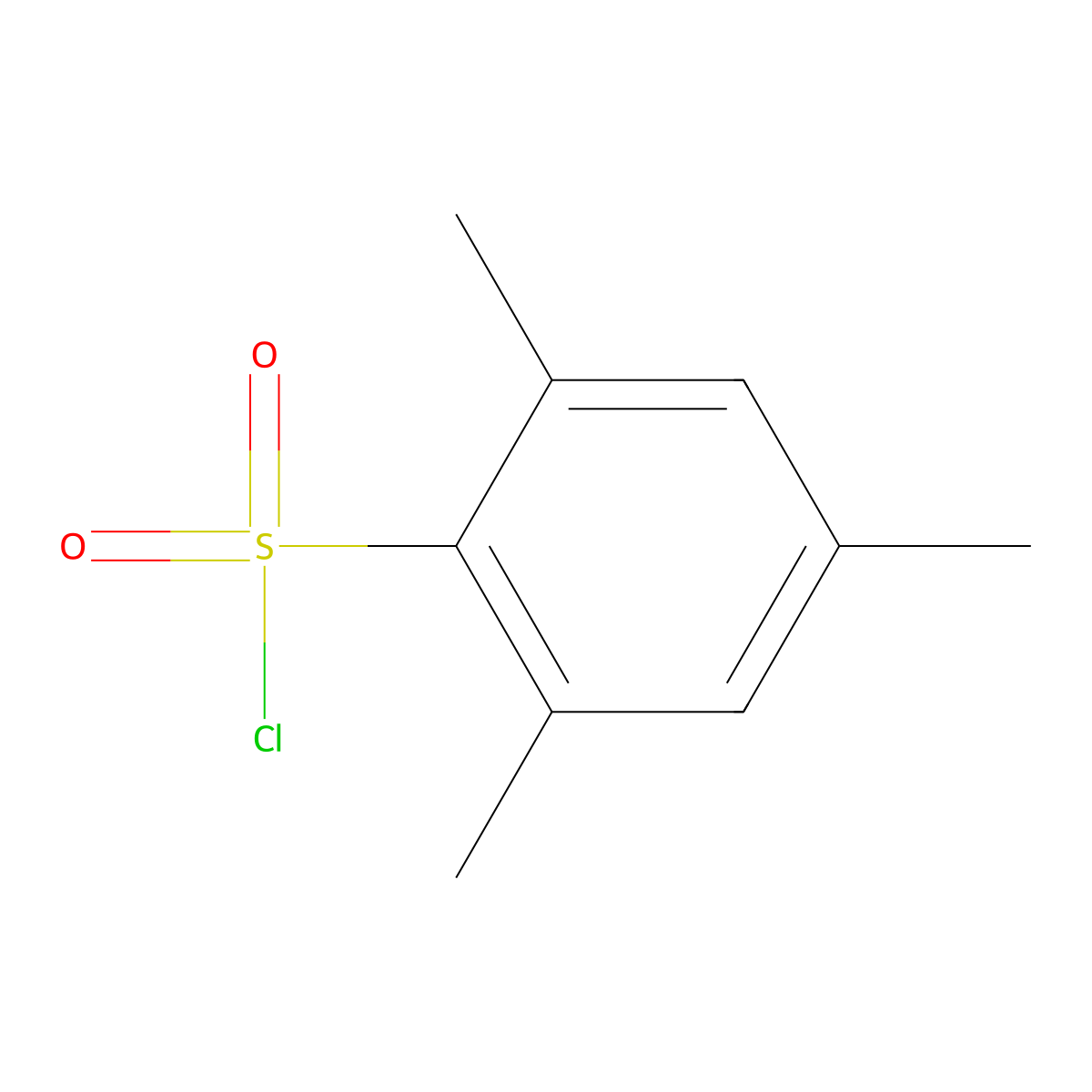2-Mesitylenesulfonyl chloride molecular structure, CAS 773-64-8