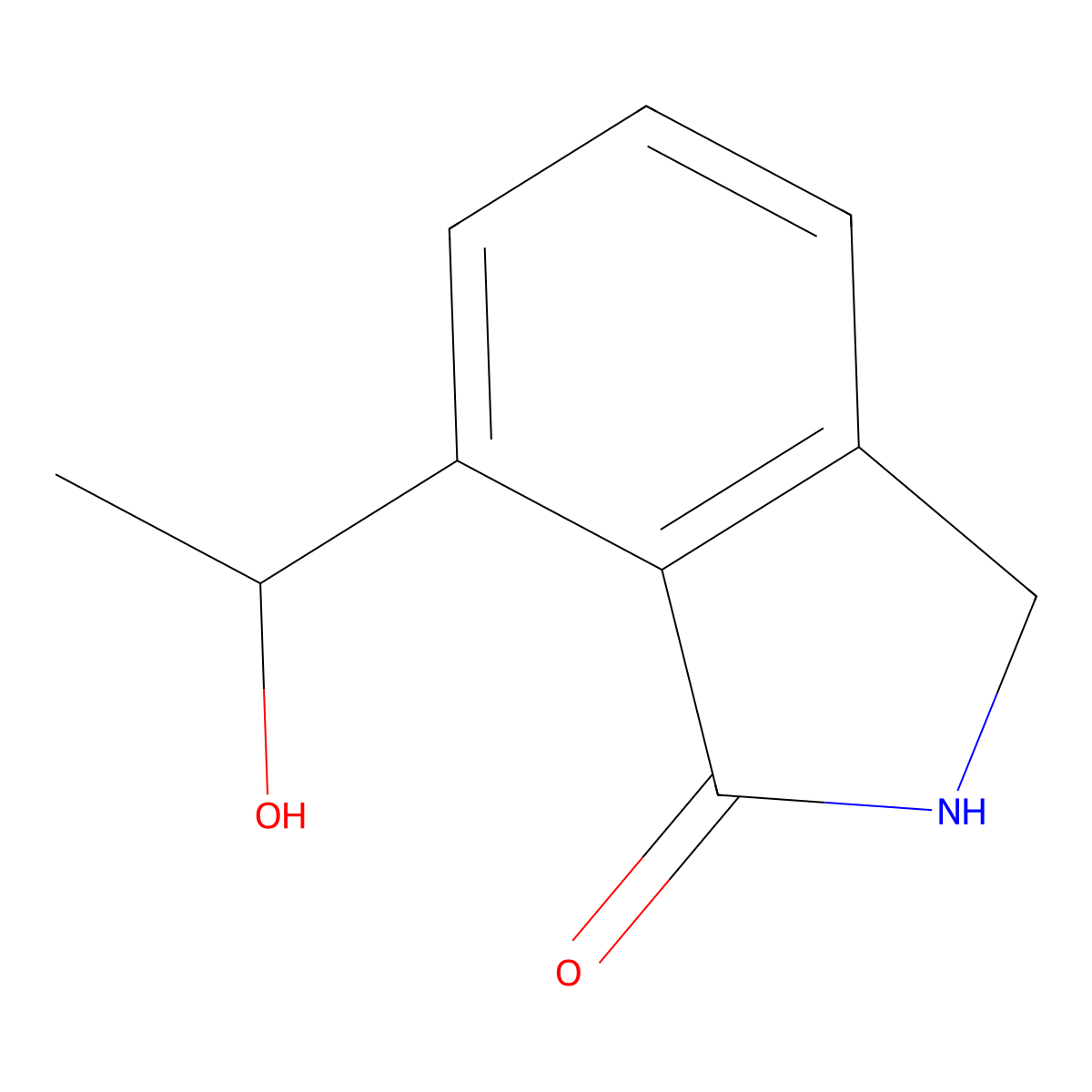 7-(1-Hydroxyethyl)isoindolin-1-one molecular structure, CAS 773-65-9