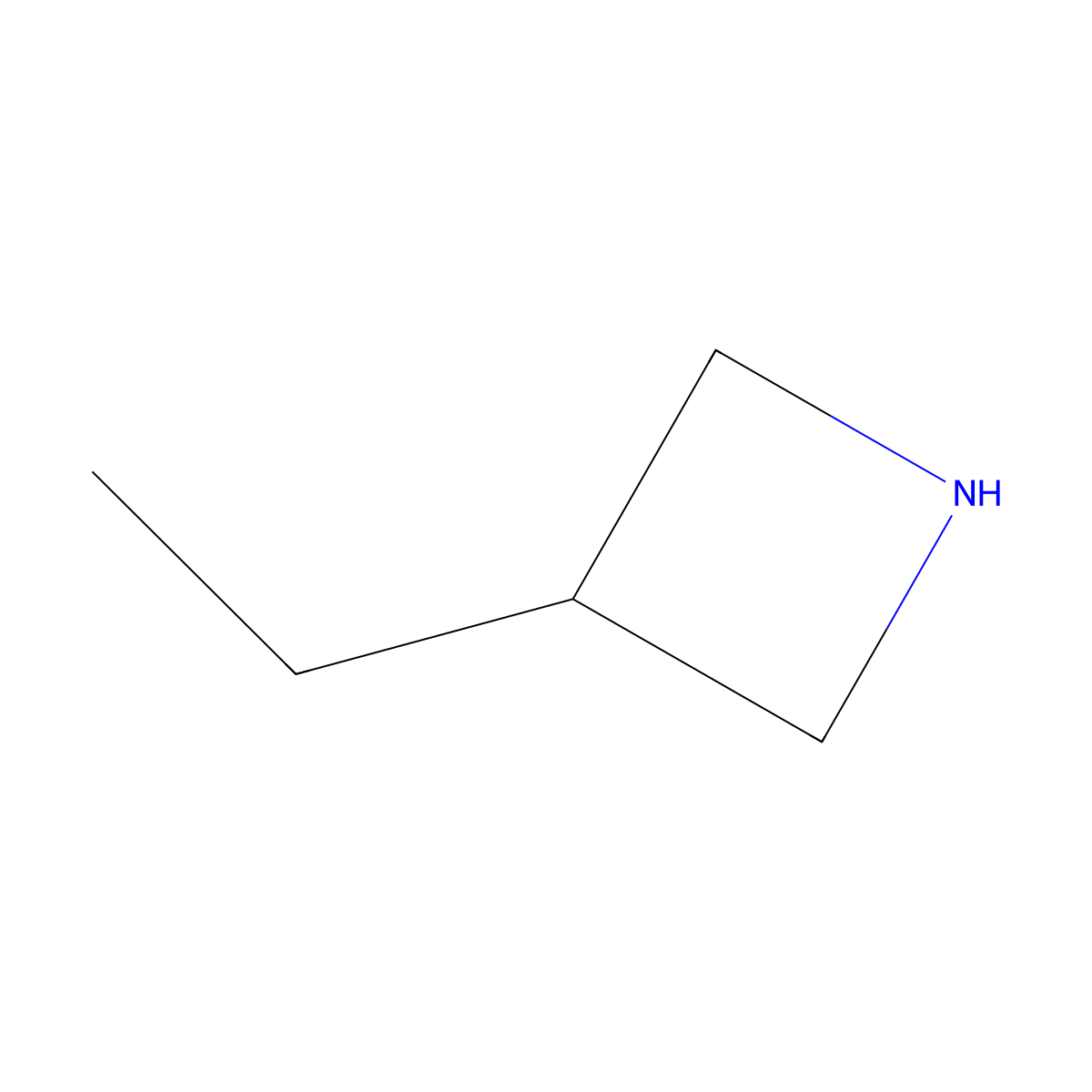3-Ethylazetidine molecular structure, CAS 7730-47-4