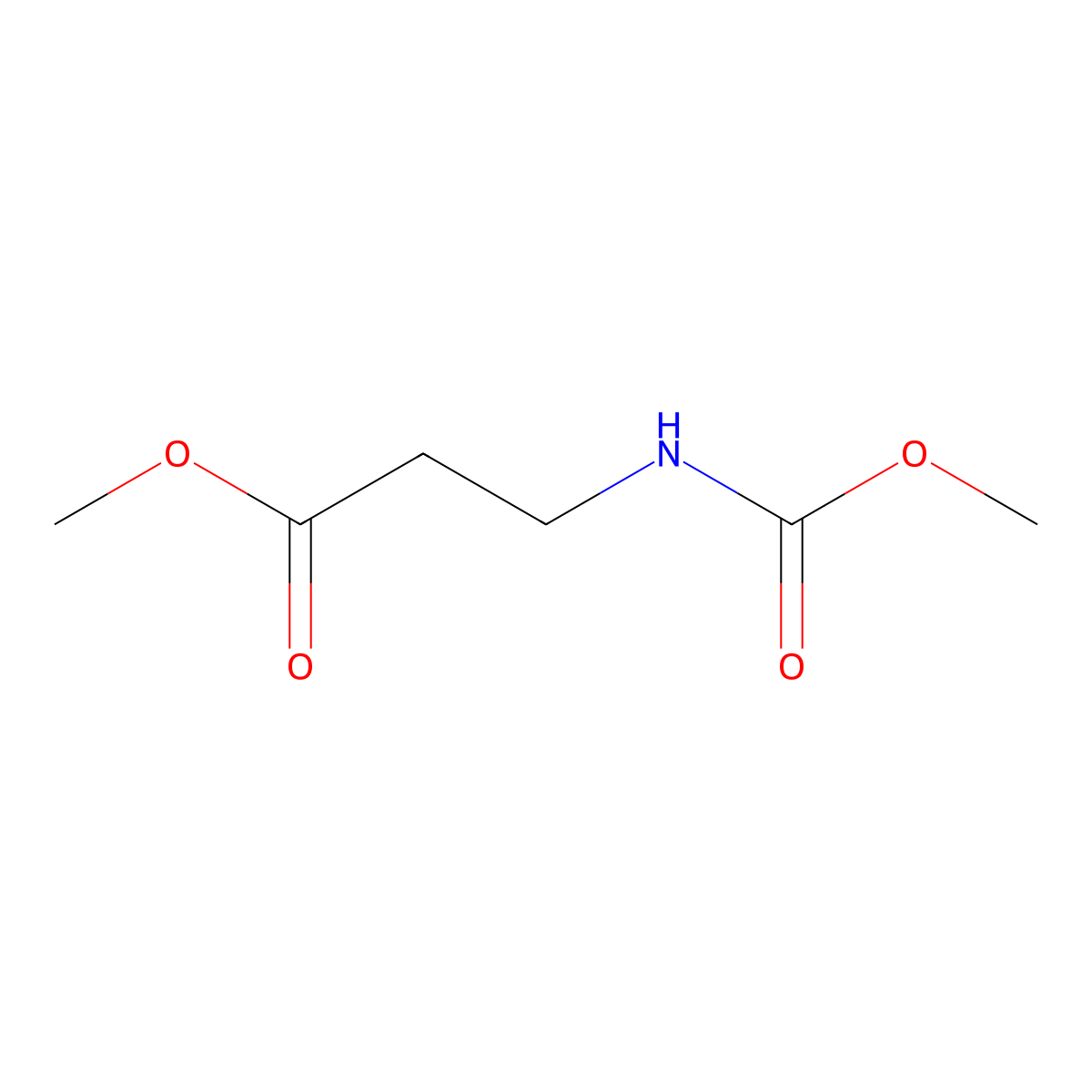 Methyl3-[(methoxycarbonyl)amino]propanoate molecular structure, CAS 77300-42-6