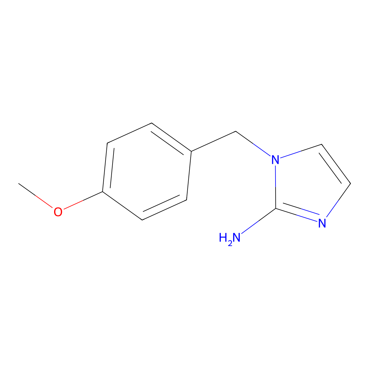 1-((4-methoxyphenyl)methyl)-1H-imidazol-2-amine molecular structure, CAS 773019-75-3