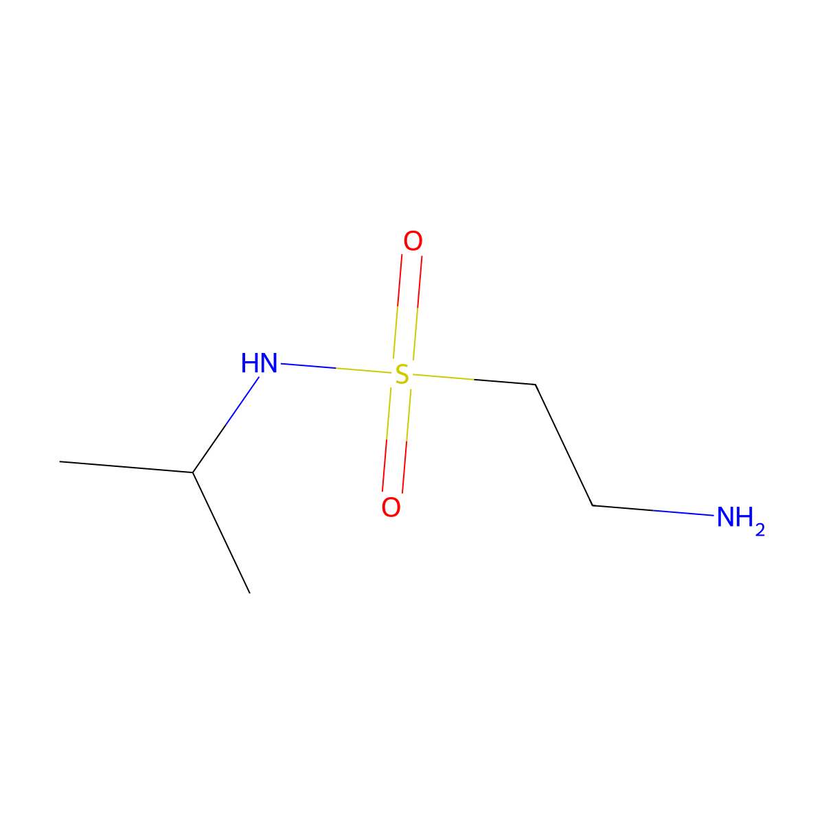 2-Amino-N-(propan-2-yl)ethane-1-sulfonamide molecular structure, CAS 773030-17-4
