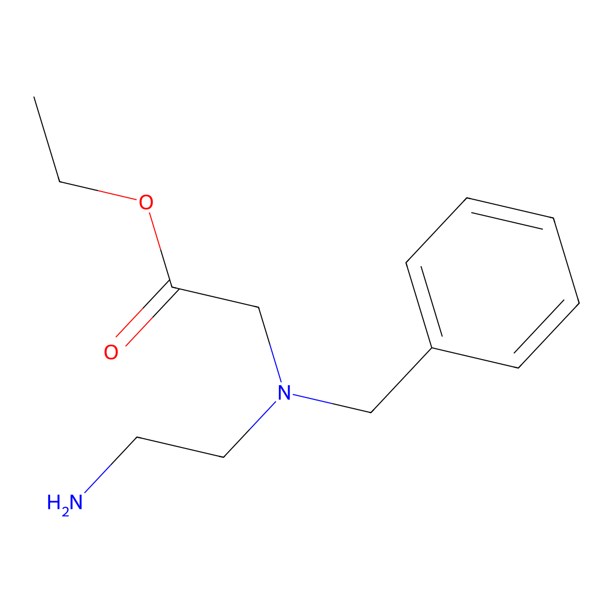 Ethyl 2-[(2-aminoethyl)(benzyl)amino]acetate molecular structure, CAS 773031-50-8