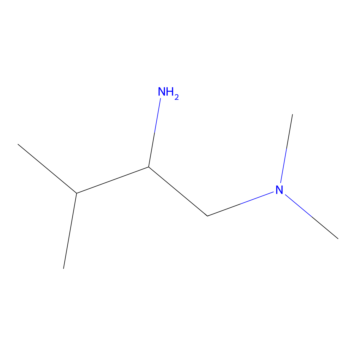 N-(2-amino-3-methylbutyl)-N,N-dimethylamine molecular structure, CAS 773045-76-4