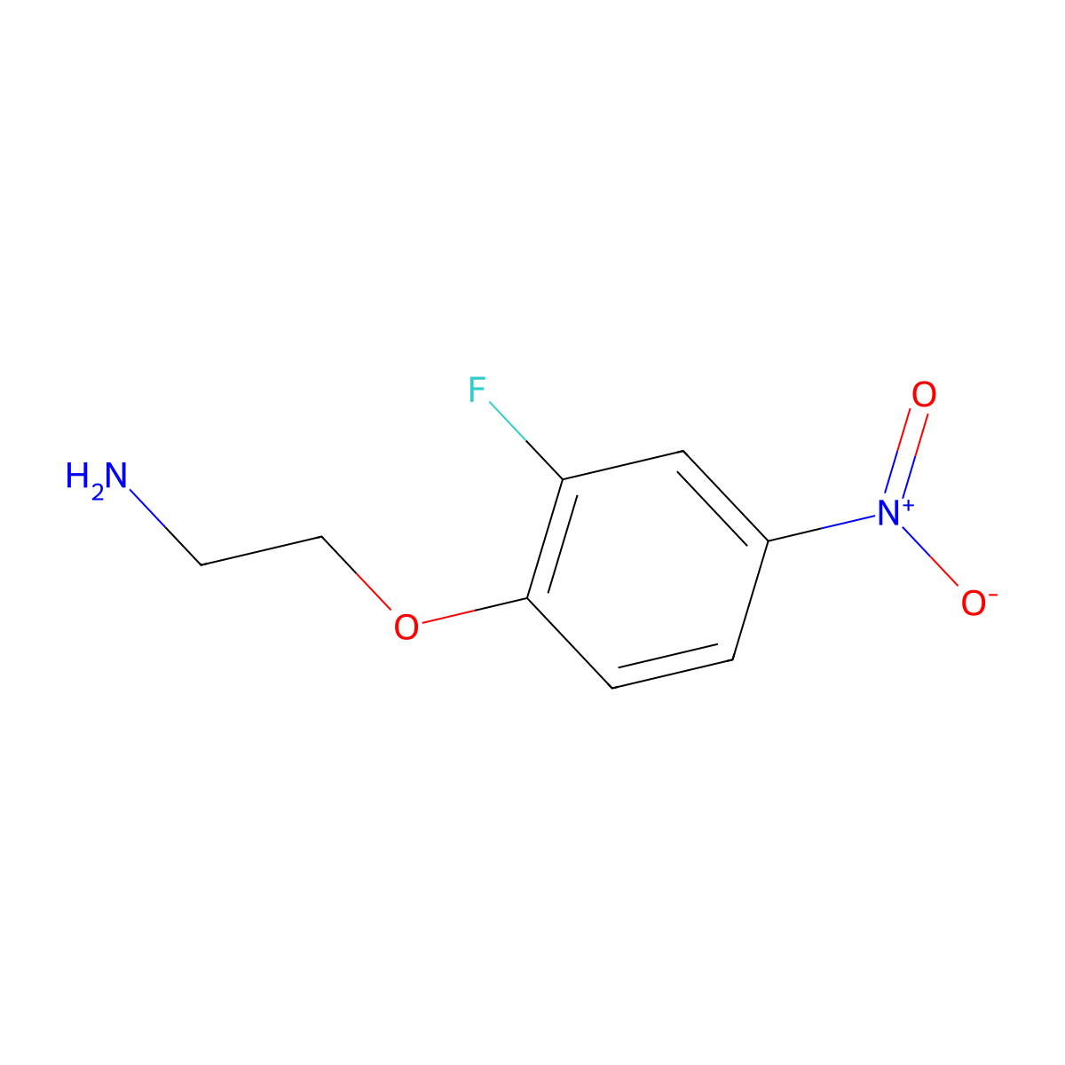 2-(2-Fluoro-4-nitrophenoxy)ethanamine molecular structure, CAS 773051-30-2
