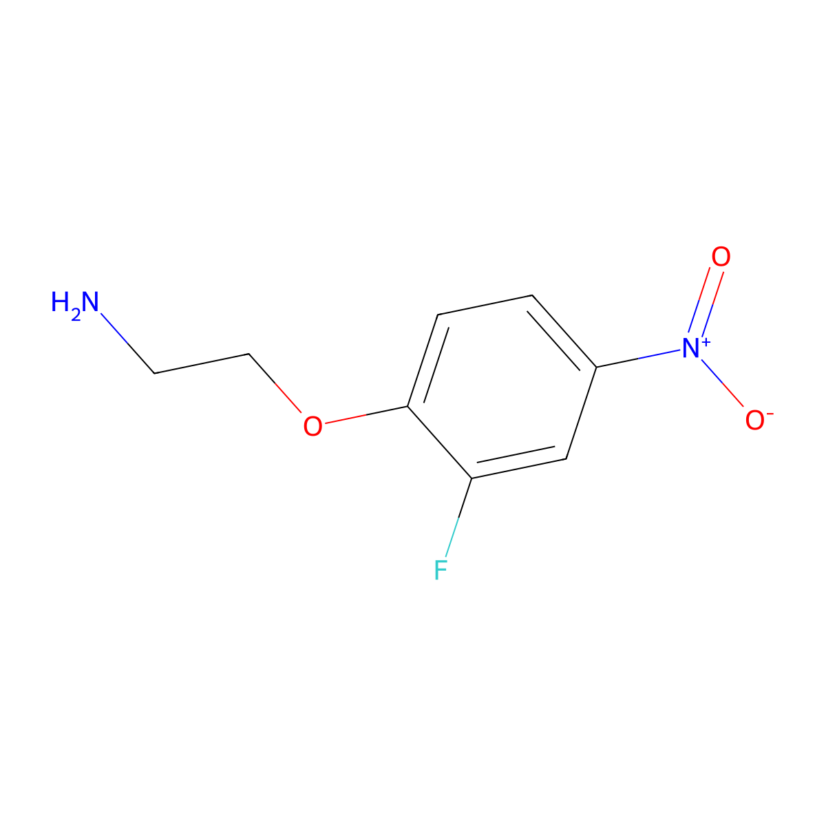 2-(2-Fluoro-4-nitrophenoxy)ethanamine molecular structure, CAS 773051-30-2