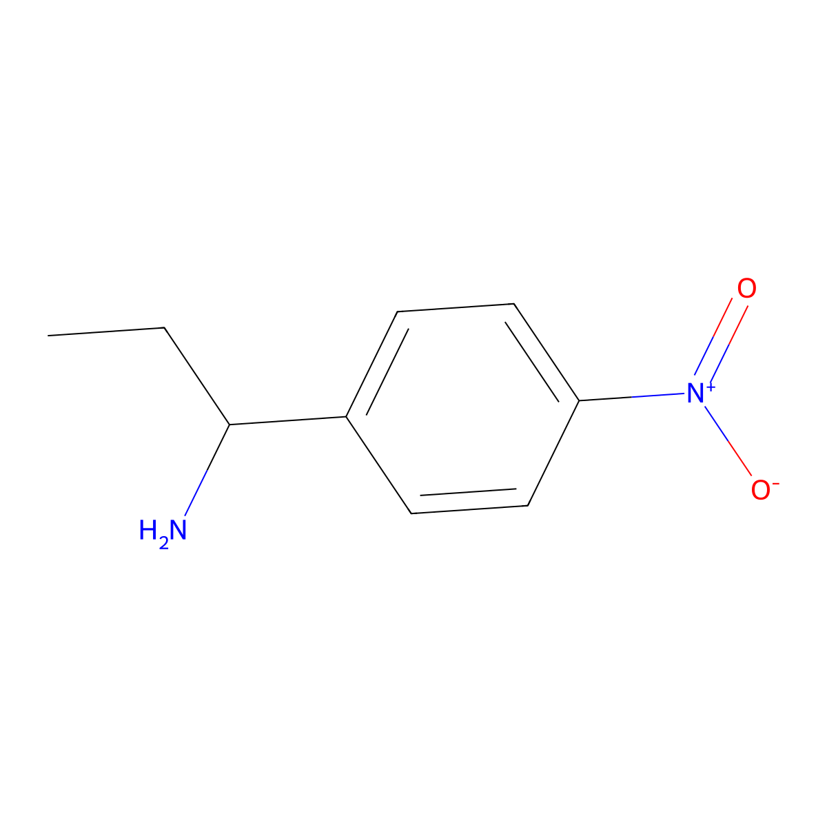 (R)-1-(4-Nitrophenyl)propan-1-amine molecular structure, CAS 773053-13-7