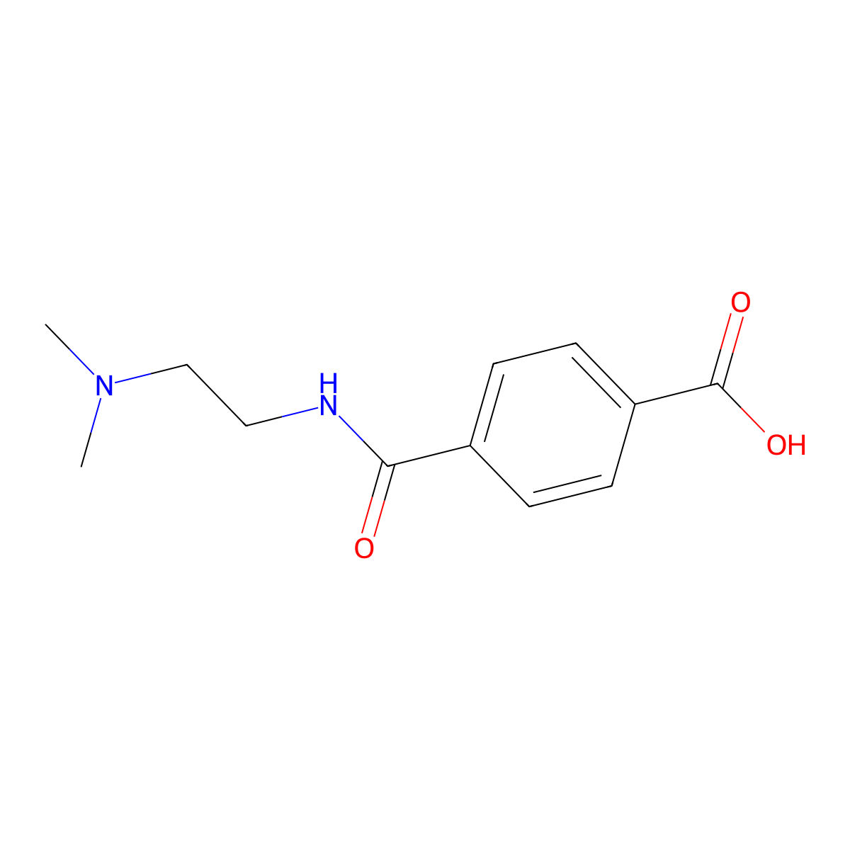 4-({[2-(Dimethylamino)ethyl]amino}carbonyl)benzoic acid molecular structure, CAS 773056-94-3