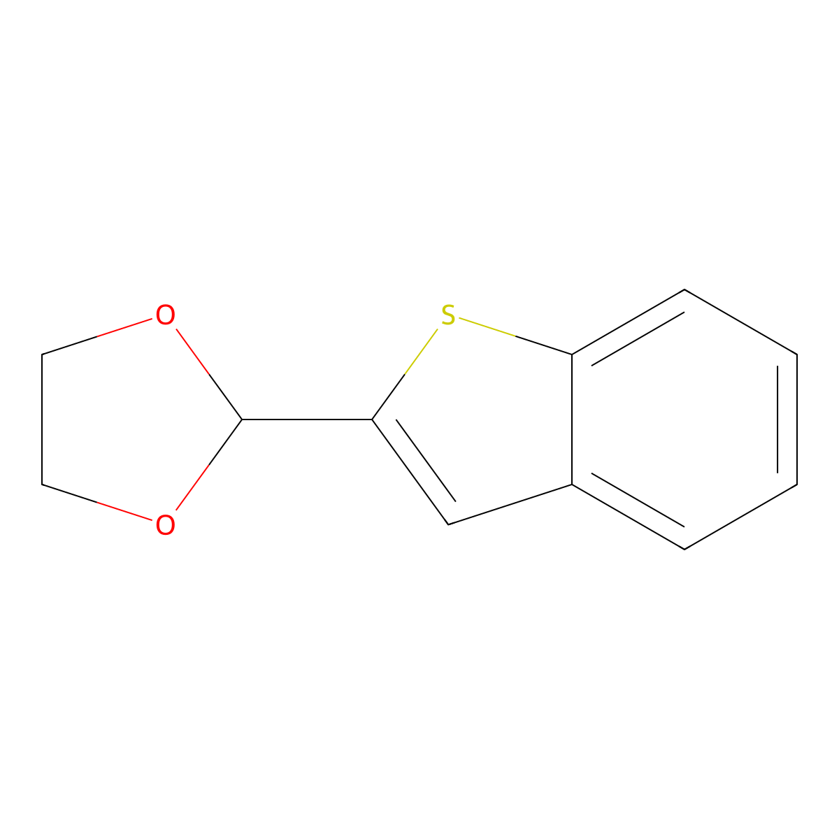 2-(1,3-Dioxolan-2-yl)benzo[b]thiophene molecular structure, CAS 773092-98-1
