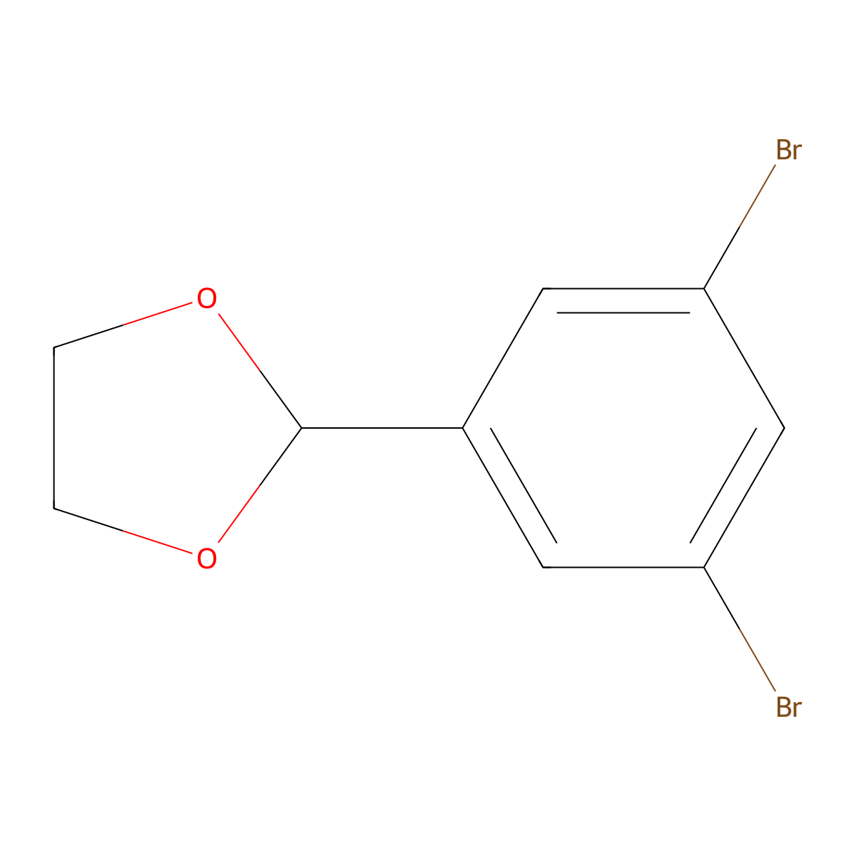 2-(3,5-Dibromophenyl)-1,3-dioxolane molecular structure, CAS 773094-77-2