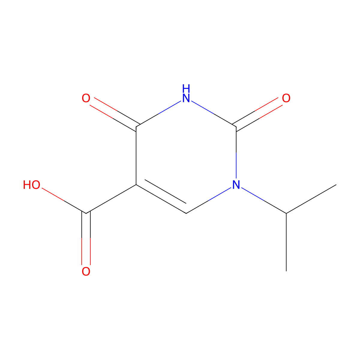 2,4-Dioxo-1-propan-2-ylpyrimidine-5-carboxylic acid molecular structure, CAS 773098-83-2