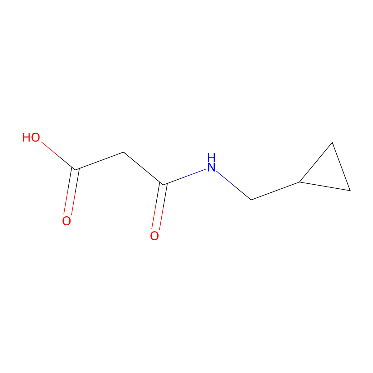 2-[(Cyclopropylmethyl)carbamoyl]acetic acid molecular structure, CAS 773099-97-1